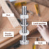 8 Pcs 304 Stainless Steel U Channel Sign Post Attachment Kit, Mounting Hardware for Road Sign with Bolts and Nuts