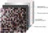 XUANINY 10-Sheet Peel and Stick Backsplash Tiles for Kitchen, Bathroom, Fireplace, Self Adhesive Metal Aluminum Mosaic