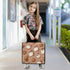 Krafig 3 Cute Cookies Milk Pattern Zipper Binder Bag Ring with Handle Shoulder Strap, Binder File Organizer Bag Storage