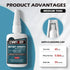 Strong Cyanoacrylate (CA) Super Glue - Fast Curing Medium-Thin Viscosity Instant Adhesive, 4 oz. for Permanent Repair