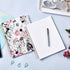 Spiral Notebook, 8.5" x 11", Journal with Thick Paper & Back Pocket, 144 Pages, Twin-Wire Binding, Floral
