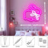 Bunny with Bow LED Neon Sign, Cute Rabbit Night Light, Girl's Room Decor Idea, Baby Shower Gifts, Custom Neon Sign