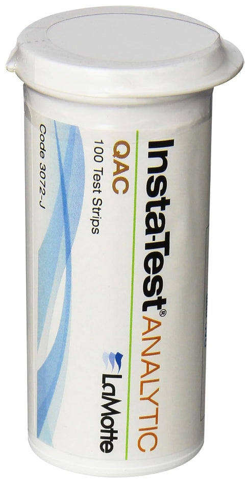 LaMotte 3072-J QAC Test Strip, 100 per vial for Water Testing