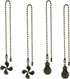 Thinp 4 Pcs Ceiling Fan Pull Chain Extender, Pull Chain Extension Fan Light