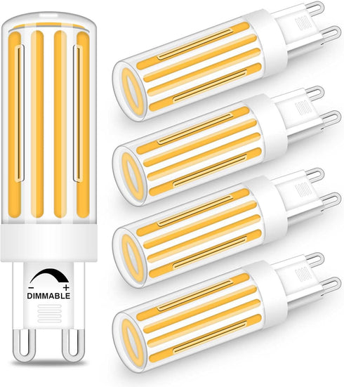 G9 Light Bulb LED 3000K Warm White Dimmable 60W 80W Halogen Equivalent 8W LED Chandelier Lights Bulb Ceiling Pendant