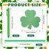 Geyee 24 Pack St. Patrick's Day Shamrock Pen with Sticky Notepad - Kids Bulk Shamrock Shaped Ballpoint Pen, Ribbons,