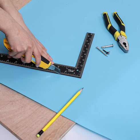 VINCA SCLS-1208BK Carpenter Framing L Shape Square, 8 inch x 12 inch, Steel Black Finished