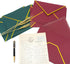 Quacc 30pcs A7 Christmas Envelopes 5 x 7 with Gold Border V Flap for Wedding Gift Cards, Birthday, Graduations