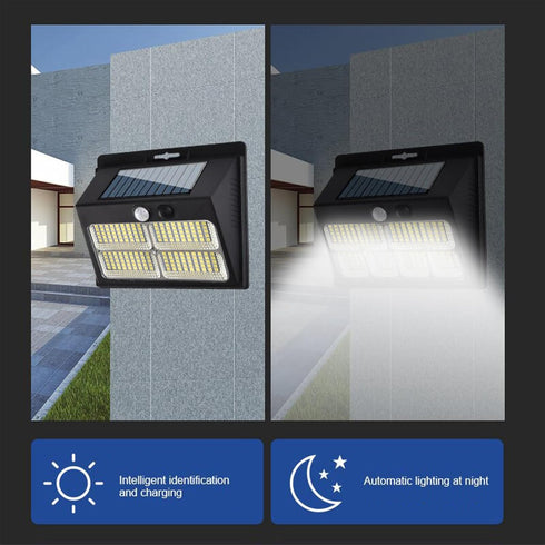 Generic 19ft 220 3 Solar Outdoor Lights, Solar Powered Motion Sensor Lights, with Wide Degrees Solar Wall Security