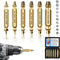 Damaged Screw Extractor Kit, 6PC HSS Drill Bit Set for Stripped Screws, Broken Bolt Extractor Remover for DIY Hand Tools