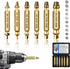 Damaged Screw Extractor Kit, 6PC HSS Drill Bit Set for Stripped Screws, Broken Bolt Extractor Remover for DIY Hand Tools