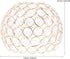 6.3 Inch Angoily Crystal Lampshade Iron Art Ceiling Light Shade Decorative Glass Lamp Cover for Pendant and Wall