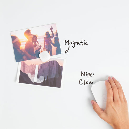 U Brands Contempo Magnetic Dry Erase Board 11”x14”, White Modern Frame, Includes Magnet and Marker