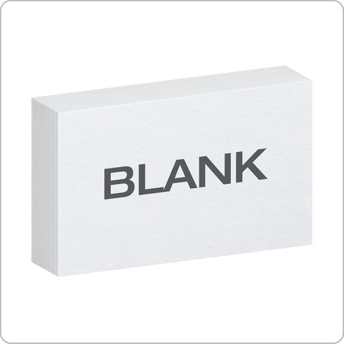 Oxford Blank Index Cards, White, 3" x 5", 100 Per Pack (40135)