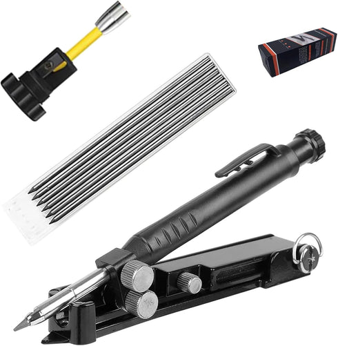 Multi-function Scribing Tool, Upgraded Construction Pencil for DIY Woodworking, Aluminum Alloy Scribe Tool