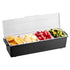 4 VEVOR Chilled Condiment Server, Compartment Ice Cooled Condiment Serving Container, Chilled Garnish Tray Bar Caddy