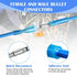 EEEkit 100pcs Heat Shrink Bullet Connectors, Female & Male Bullet Butt Crimp Terminals Assortment Kit for Automotive