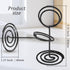 Seimneire 12 3.35 Inch Pcs Black Table Number Holders, Metal Sign Holder Wire Photo Holder Place Card Holder