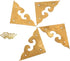 dophee 4Pcs 1.77" Brass Flat Corners Bracket, Retro Table Corner Cover Protectors