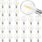 Blakapoo G40 LED Replacement Light Bulbs, 1W E12 Screw Base Shatterproof Clear Small