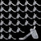 120 Pcs 2.4 Inch Plastic Pegboard Hooks for Peg Boards, Craft, Storage, Garage, Kitchen, Tools