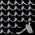 120 Pcs 2.4 Inch Plastic Pegboard Hooks for Peg Boards, Craft, Storage, Garage, Kitchen, Tools