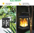 2 Pack Solar Lanterns Outdoor Waterproof, Hanging Solar Lights for Outside Black Hanging Solar Powered Lantern