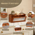 Wall Mount Paper Towel Holder, Wooden Paper Towel Dispenser for C-Fold Z-Fold Trifold Towel, Brown Bathroom Paper Towel