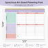 Weekly To Do List Notepad, 52 Undated Sheets, 8.5"×11", Desk Planner for Work and Home, Violet Dream