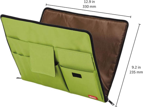 LIHIT LAB Laptop Sleeve with Storage Pockets, 10 x 13.8 Inches, Indigo (A7554-11N)