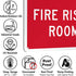 SmartSign "Fire Riser Room" Sign | Aluminum 7" x 10"