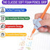 6 Pack 5-Finger NEW! Five Finger Pencil Grip Pencil Grips for Kids Handwriting, Silicone Pencil Holders, Comfortable