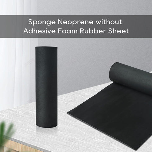 NATGAI Sponge Neoprene Without Adhesive Foam Rubber Sheet, Cut to Multiple Dimensions, 1/4" Thick x 17" Wide x 80" Long