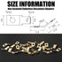 25 Pcs Non Insulated Solderless Disconnect Adapters,1/4" Male Tab, 10 Stud Brass Quick Disconnect Connectors, Brass Copper Ring Crimp Electrical Terminals Kit