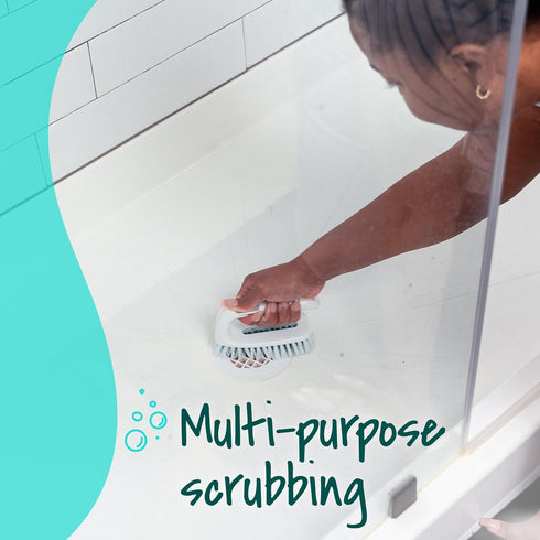 6 Count Scotch-Brite All Purpose Brush, For Tile Floors and Walls, Shower Doors, Tubs, Bathroom Fixtures, and More