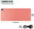 CHSIN 3 Heated Desk Pad PU Leather Mouse Pads with Levels Heating and Auto Shut Down Ideal Hand and Foot Warmer Mat