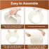DERUINVAIO 1 Pack Lamp Shade Lampshades Elegant sage green cream vertical stripes for Drum Lamp shades for table lamps