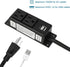 Litever 2 10 3-Prong Closet, Gun Safe Power Outlet Strip with USB Ports. FT Flat AC Cable with Removable Plugs. Outlet