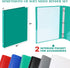 Fulmoon 6 Pack Plastic 3 Ring Binder Assorted Colors, Economy Flexible Round Ring Presentation Binders with Pocket