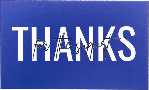 RXBC2011 100 Little Thank You Cards, Handwritten Lettering Design Bulk Notes for All Occasion, 3.5 x 2 Inch (BLUE)