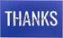 RXBC2011 100 Little Thank You Cards, Handwritten Lettering Design Bulk Notes for All Occasion, 3.5 x 2 Inch (BLUE)