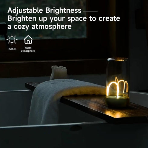 AUGE LIGHT Mini Minimalist Table Lamp Cordless Lamp Rechargeable Table Lamp Portable Nightstand Lamps Desk Lamps