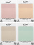 BRYTEFY Pastel Transparent Sticky Notes, Set of 4 Pads 3''x3”, Clear Sticky Tabs, Translucent Page Flags