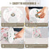 3 ALAZA Bedside Lamp Pink Rose Floral Roses Table Lamp for Bedroom Desk Lamp with USB Port LED Nightstand Color