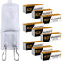 12Vmonster 10 Pack Q75/G9/FR/120V G9 75 120 T4 Bulb Frosted Lense JCD Watt Volt JD Type Halogen House Hold Light