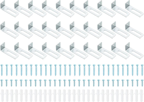 PATIKIL Whiteboard Mounting Hardware, 30 Set Wall Hanger Installation Support Fastener for Office Classroom