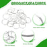 300pcs 16mm 304 MECCANIXITY Mini Split Rings, Stainless Steel Jump Ring Small Round Ring Clips Crystals Suncatcher