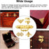 Gold Jewelry Box Kit - Antique Lock Latch Hasp Hinges and Corner Protectors for DIY Jewelry Box