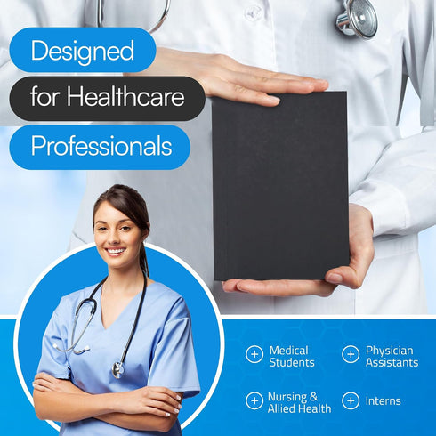 ProMed Products H&P Medical Notebook White Coat & Scrub Pocket SOAP Note and History & Physical Organizer for Medical