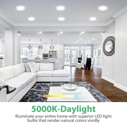 6 Pack BR30 Bulb, Dimmable Bulbs CRI80 7W 65W 5000K 650 15000 E26 Bulb, DEGNJU LED Recessed Light Indoor Flood Light
